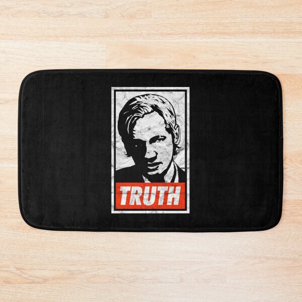Item preview, Assange Truth  (Black Worn Look) designed and sold by politicalamity.
