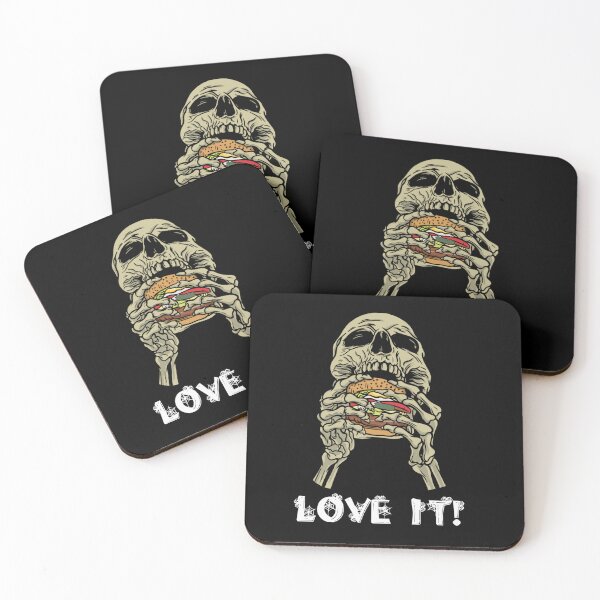Artikelvorschau, LOVE IT HAMBURGER SKELETON HALLOWEEN DANKSAGUNGSGESCHENK entworfen und verkauft von sobriowslen.