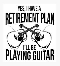 Guitar retirement Plan Photographic Print