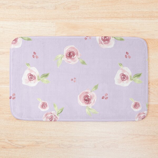 Item preview, Watercolor roses on lilac purple designed and sold by Ashleigh Fish.