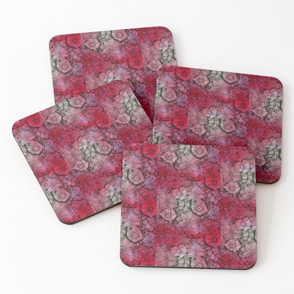 Item preview, Red flowers designed and sold by DentistArt2022.