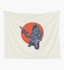 Retro Future Knight Wall Tapestry