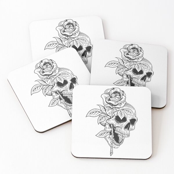Item preview, Skull and rose designed and sold by Disturbed-Mind.