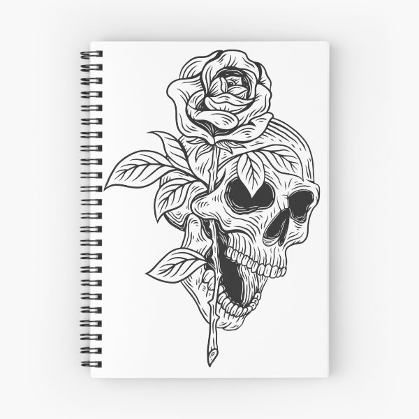 Item preview, Skull and rose designed and sold by Disturbed-Mind.