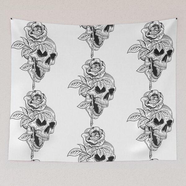Item preview, Skull and rose designed and sold by Disturbed-Mind.