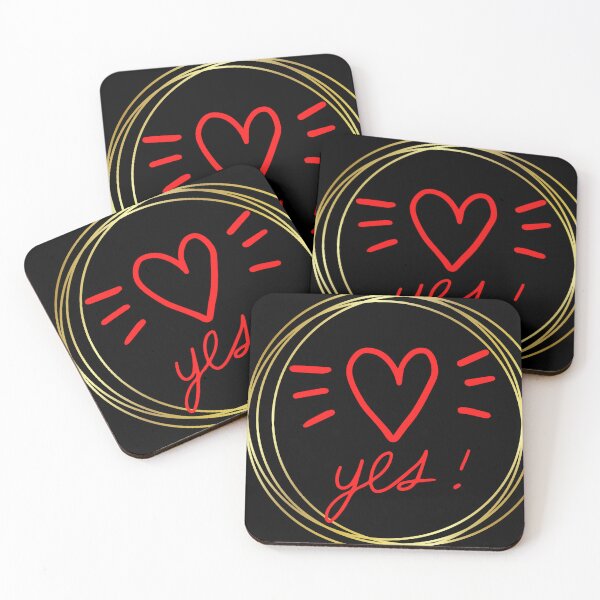 Item preview, Yes Heart Surrounded by gold bands designed and sold by timg58.