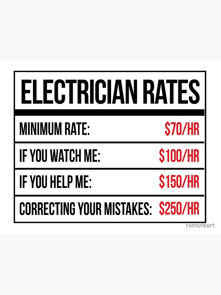 electrician rates