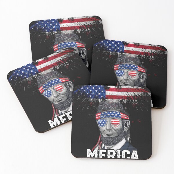 Item preview, Eagle Mullet 4th of july Abraham lincoln flag merica designed and sold by PolinaGaley.
