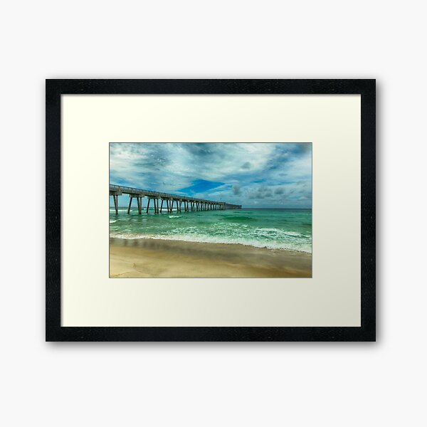 Fishing Pier Framed Art Print