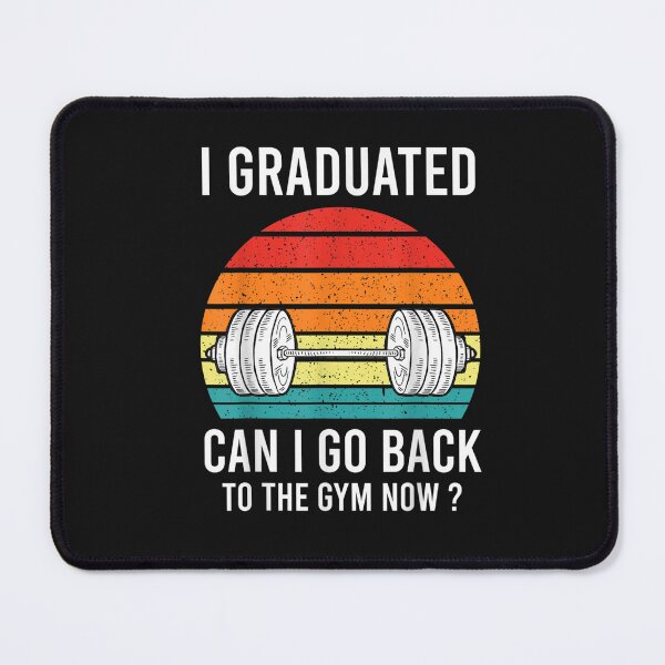 Item preview, I Graduated Can I Go Back To Gym Now Retro Vintage Gift T-Shirt designed and sold by Besnier-Rahel.