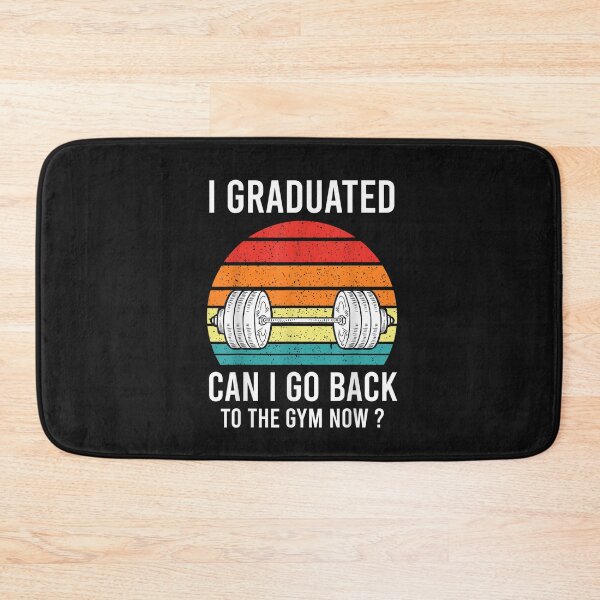 Item preview, I Graduated Can I Go Back To Gym Now Retro Vintage Gift T-Shirt designed and sold by Besnier-Rahel.