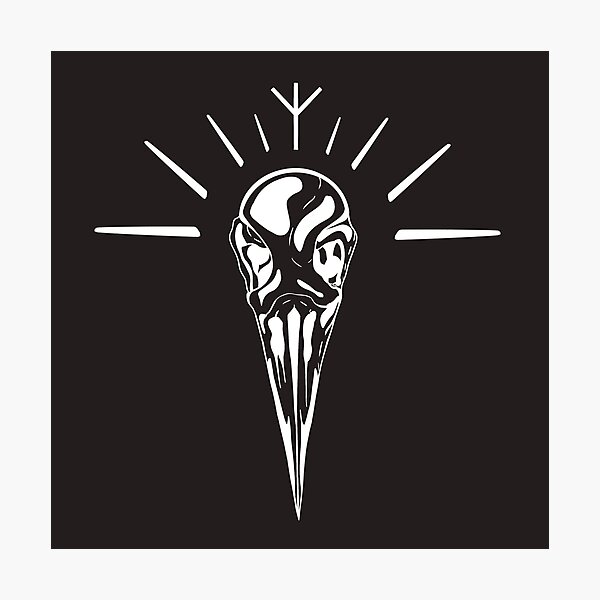 Item preview, White Crow Skull Graphic designed and sold by SophiaMina12.