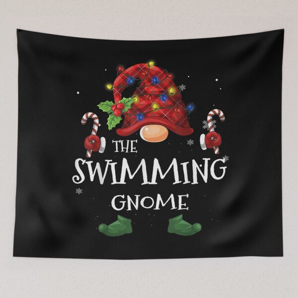 Item preview, The Swimming Gnome Buffalo Plaid Christmas Tree Light designed and sold by AkeemArellano.
