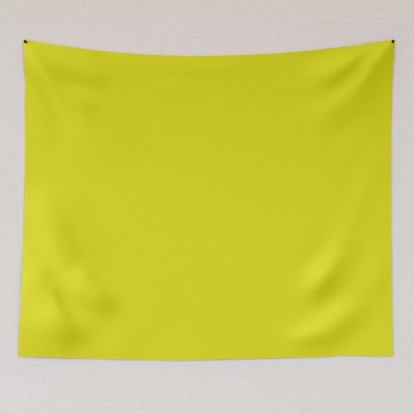 Item preview, Plain Solid Color Yellow Neon Yellow designed and sold by mimihuang creations.