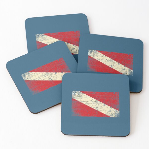 Item preview, Retro Vintage Scuba Diver Diver Down Flag Premium  designed and sold by UlTroidgh.