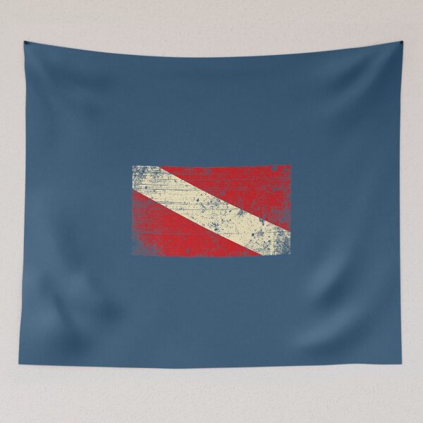 Item preview, Retro Vintage Scuba Diver Diver Down Flag Premium  designed and sold by UlTroidgh.