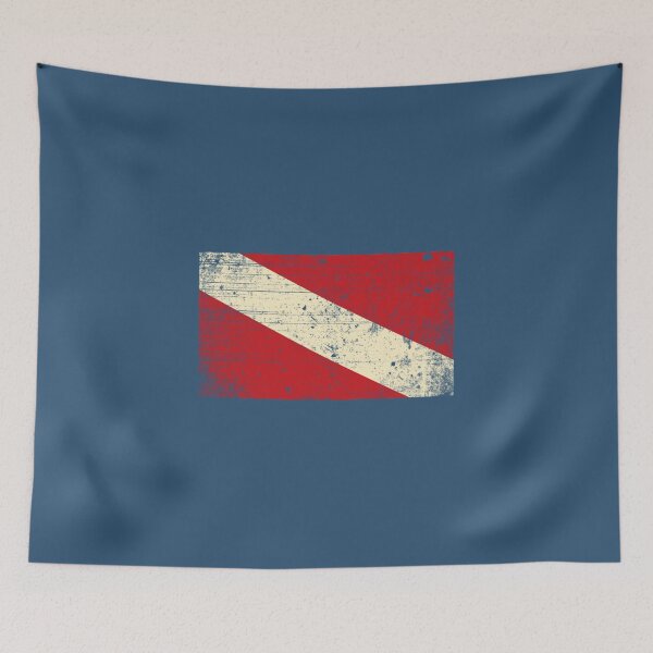 Item preview, Retro Vintage Scuba Diver Diver Down Flag Pullover designed and sold by UlTroidgh.