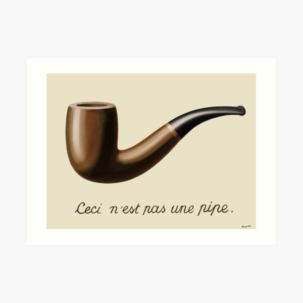 La traición de imágenes - Magritte Lámina artística