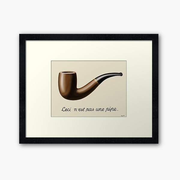 The Treachery of Images - Magritte Framed Art Print