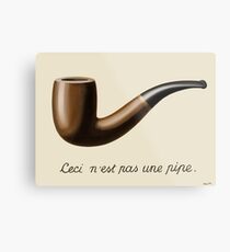 The Treachery of Images - Magritte Metal Print