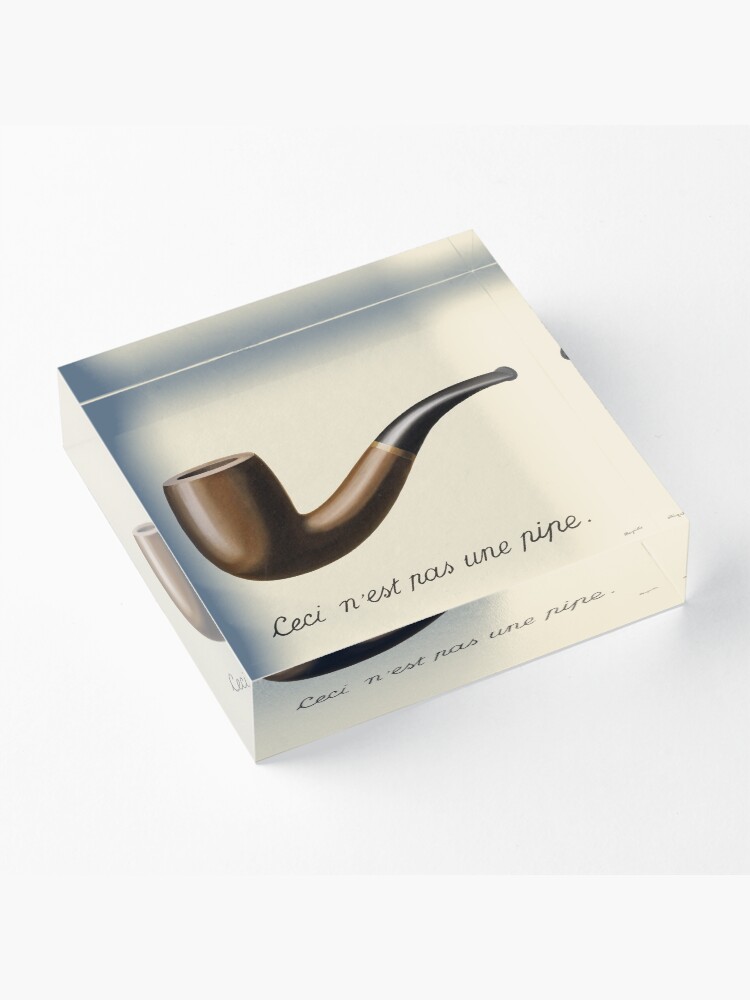 Alternate view of The Treachery of Images - Magritte Acrylic Block