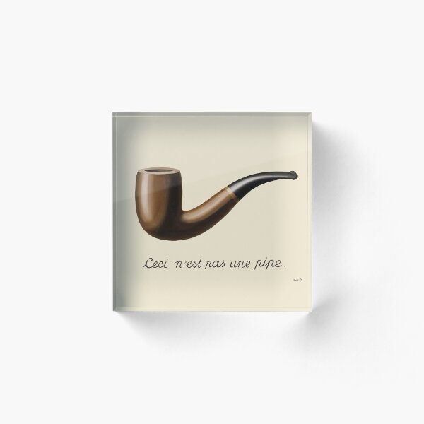 The Treachery of Images - Magritte Acrylic Block