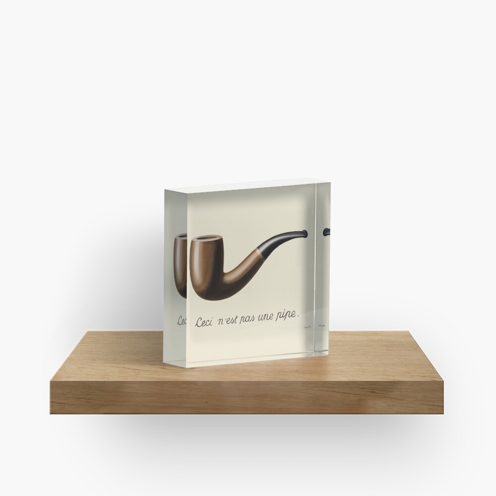 The Treachery of Images - Magritte Acrylic Block