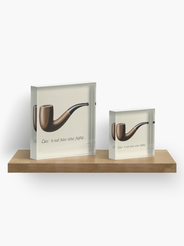 Alternate view of The Treachery of Images - Magritte Acrylic Block