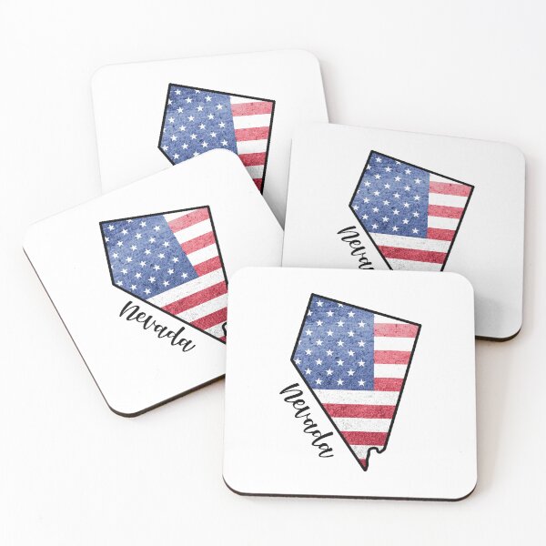 Item preview, Nevada State Outline with Patriotic USA American Flag designed and sold by Gsallicat.