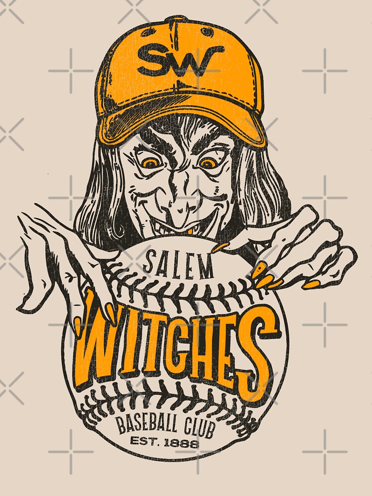 White Label Mfg Salem Witches - Massachusetts - Vintage Defunct Baseball Teams - Unisex T-Shirt Black / 3XL