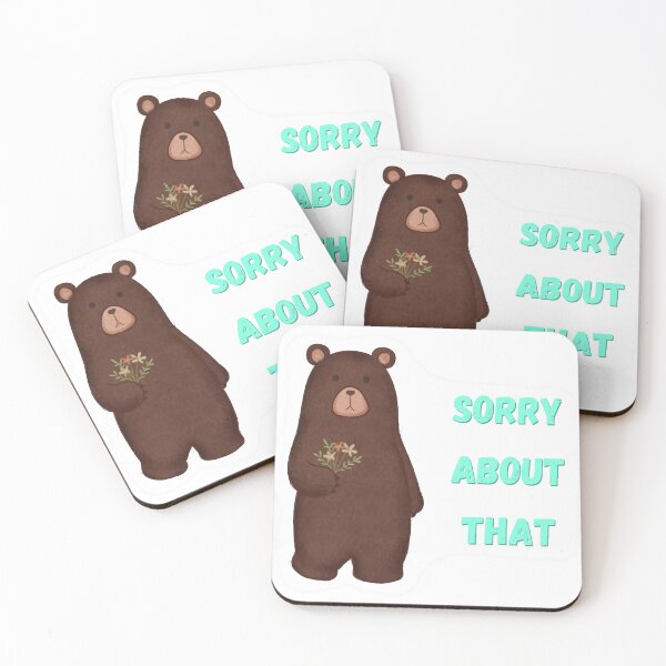 Item preview, Bear That Makes Apology Sticker designed and sold by PheroKita.