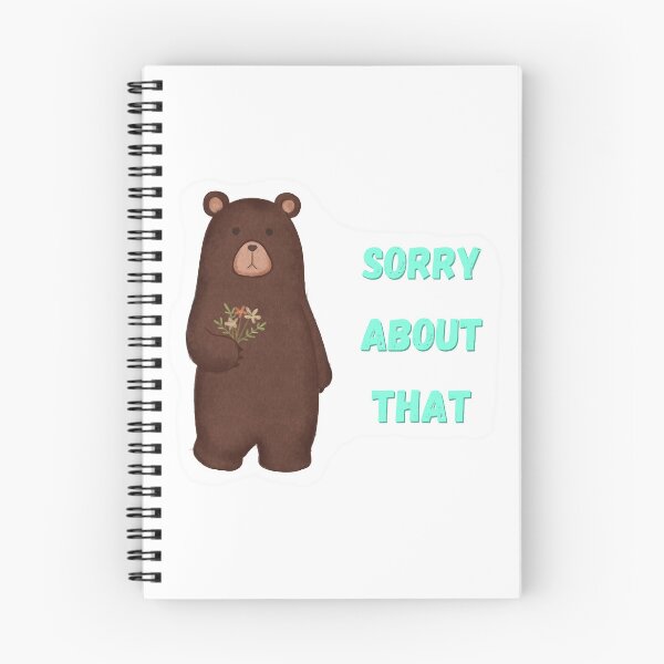 Item preview, Bear That Makes Apology Sticker designed and sold by PheroKita.