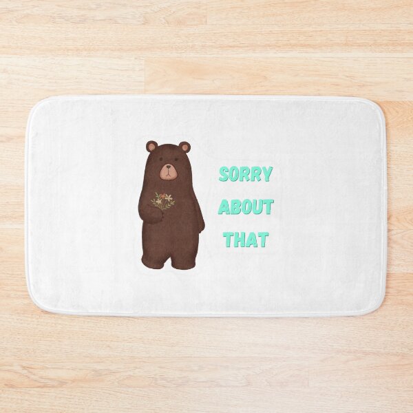 Item preview, Bear That Makes Apology Sticker designed and sold by PheroKita.