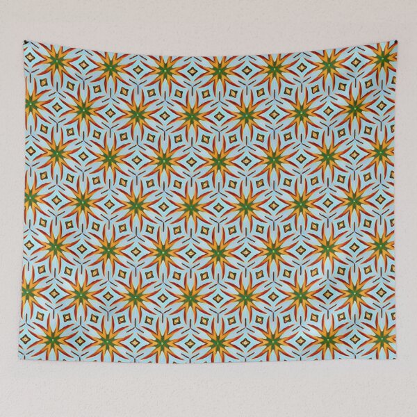 Item preview, Turquoise and Yellow Mosaic Pattern designed and sold by antevasinart.