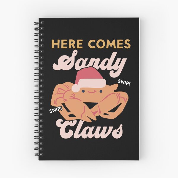 Item preview, Cute Christmas Crab Pun Santa Hat, Here Comes Sandy Claws design designed and sold by Merchking1.