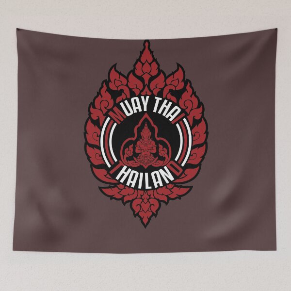 Item preview, muay thai sacred logo thailand badge classic art sticker designed and sold by lu2k.