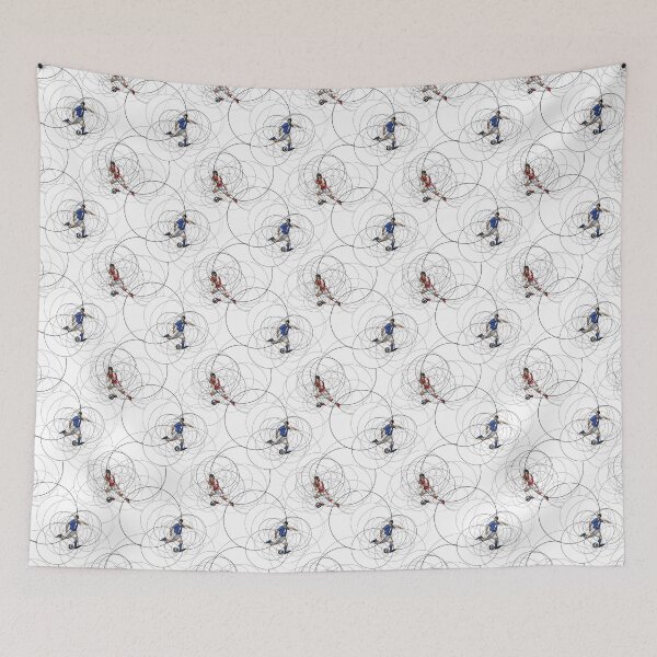 Item preview, Seamless pattern with soccer players designed and sold by KongoBongo.