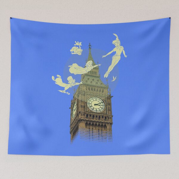 Item preview, Disney Peter Pan The Darlings Flying By Clock Tower designed and sold by DungMikenco.