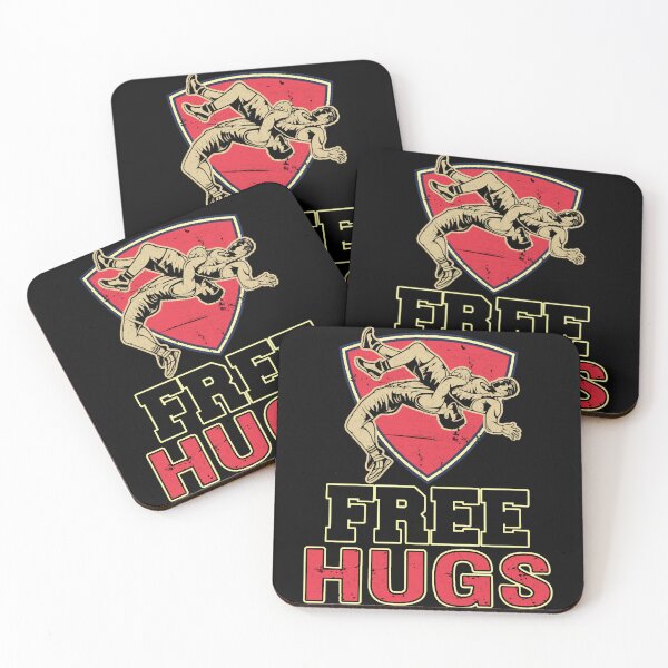 Item preview, Free Hugs Wrestling Wrestle Fan Gift designed and sold by DungMikenco.