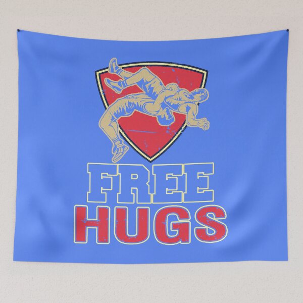 Item preview, Free Hugs Wrestling Wrestle Fan Gift designed and sold by DungMikenco.