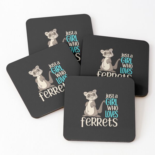 Item preview, just a girl who loves ferrets designed and sold by MaryMaster.