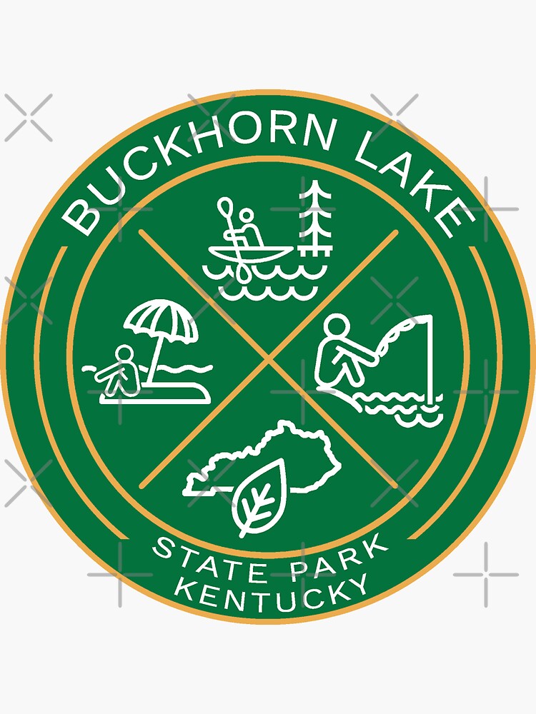 "Buckhorn Lake State Park Heraldic Logo" Sticker for Sale by VanyaKar