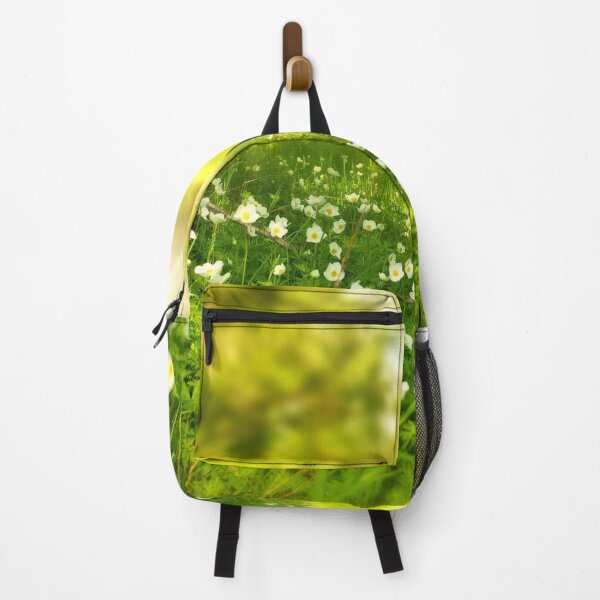 Item preview, FLORA #16 - Filtered Sun Over Field of Green With White Flowers designed and sold by DEL-Productions.