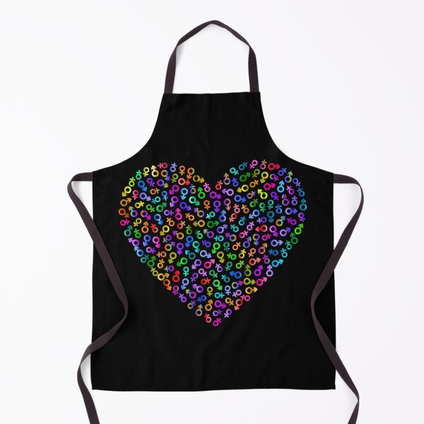 Item preview, Heart made of rainbow gender symbols. Non-binary. Pride. designed and sold by MunsyArt.