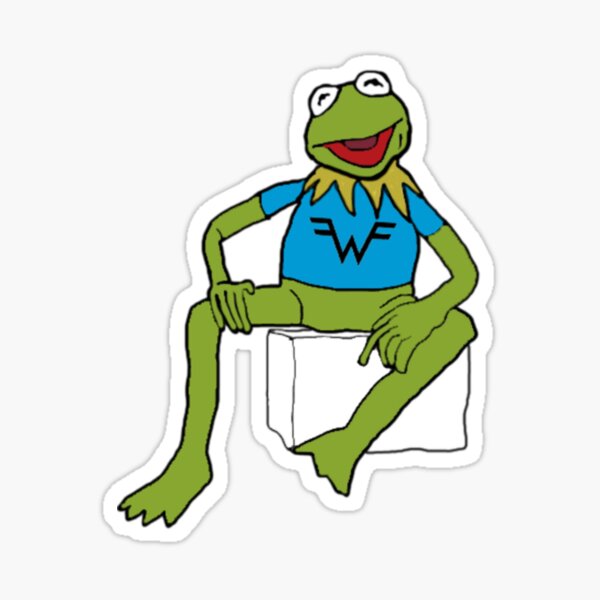 Weezer Kermit Sticker