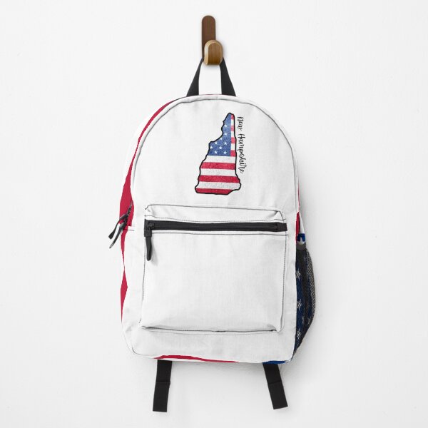 Item preview, New Hampshire State Outline with Patriotic USA American Flag designed and sold by Gsallicat.