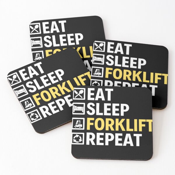 Item preview,  Eat Sleep Forklift Repeat | Funny Forklifts Memes  designed and sold by chetan786.