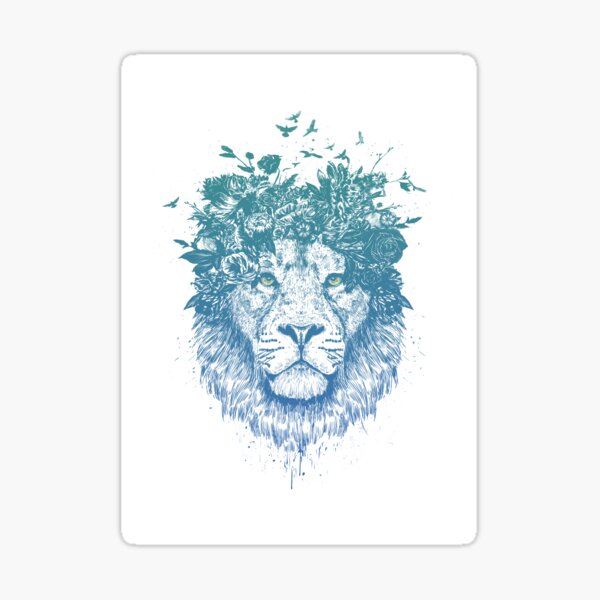 Aperçu de l'œuvre Lion floral créée et vendue par soltib.