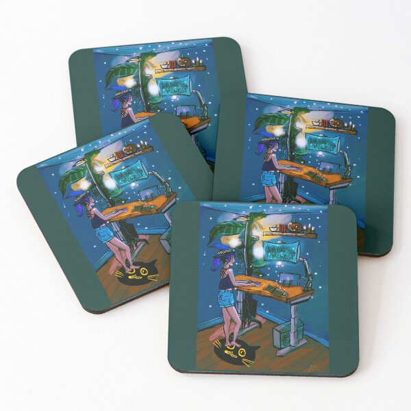 Item preview, Witch girl's causal gaming night designed and sold by joannahliu.