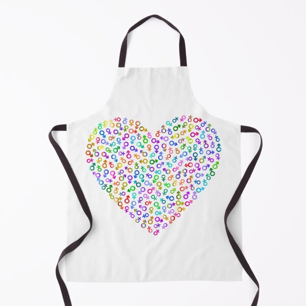 Item preview, Heart made of rainbow gender symbols. Non-binary. Pride. designed and sold by MunsyArt.